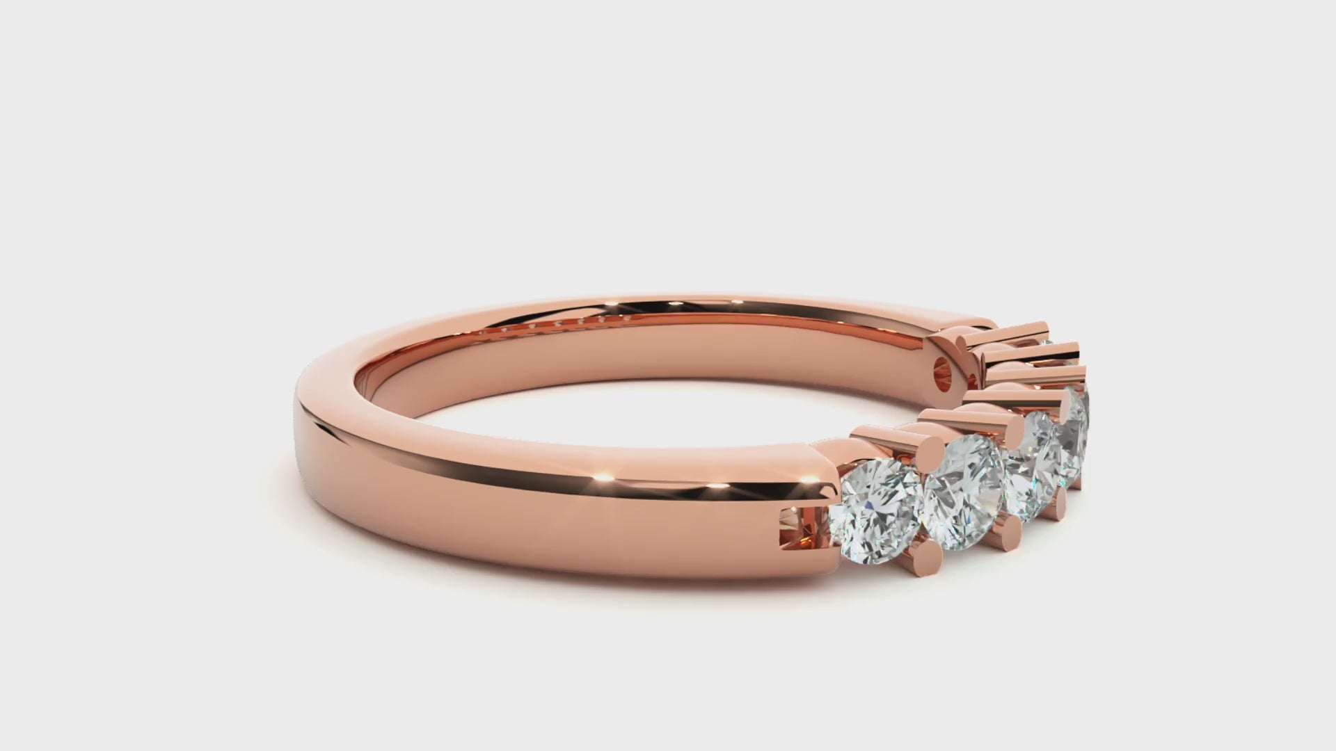 0.52 Carat IJ Color VS1 Clarity Diamond Studded Natural Diamond Ring.